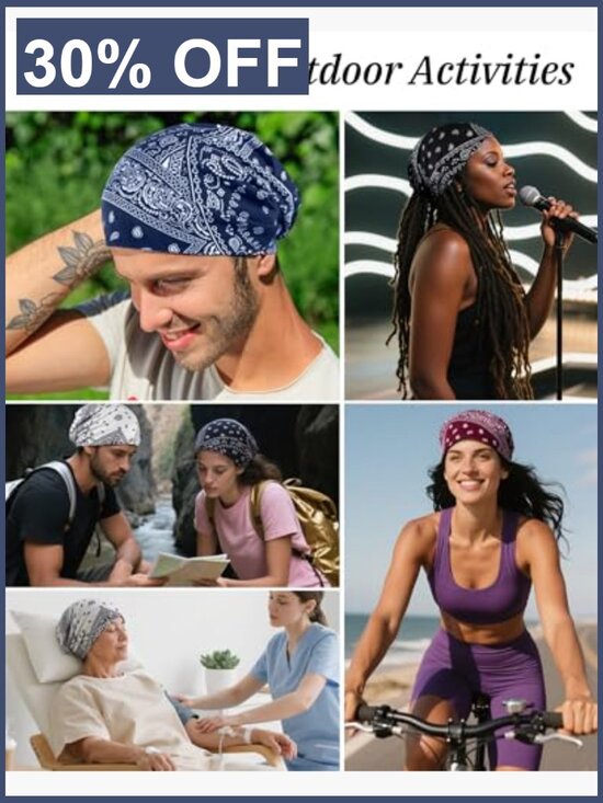 Cotton Skull Beanie Cap Nightcap Chemo Headwear main image 7
